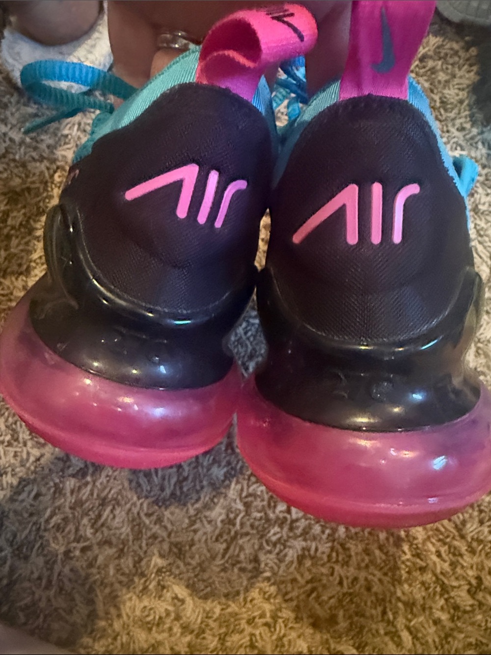 Nike Teal and Pink Athletic Sneakers - Picture 3 of 3